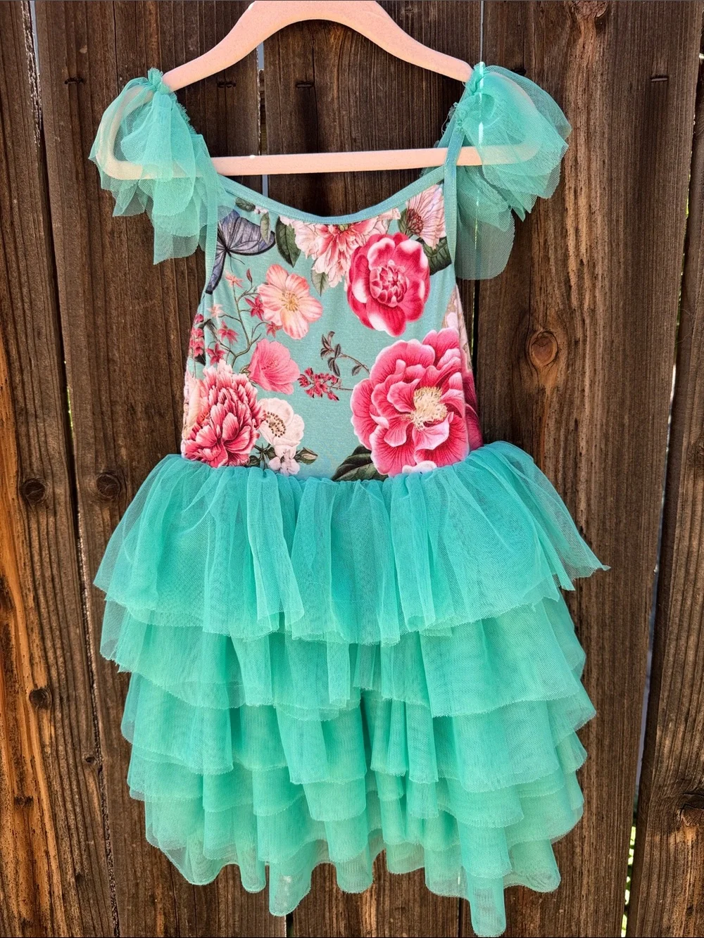 Posh Peanut Nikki Danielle Ruffled Tulle Smocked Dress